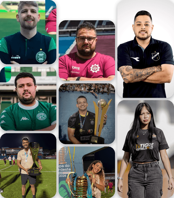 Alunos do Futebol Interativo que já viveram a experiência prática dentro de clubes parceiros